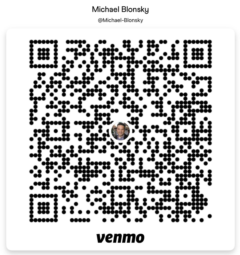 Venmo QR code for @Michael-Blonsky